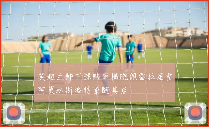 英超主帅下课赔率揭晓佩雷拉居首阿莫林斯洛特紧随其后
